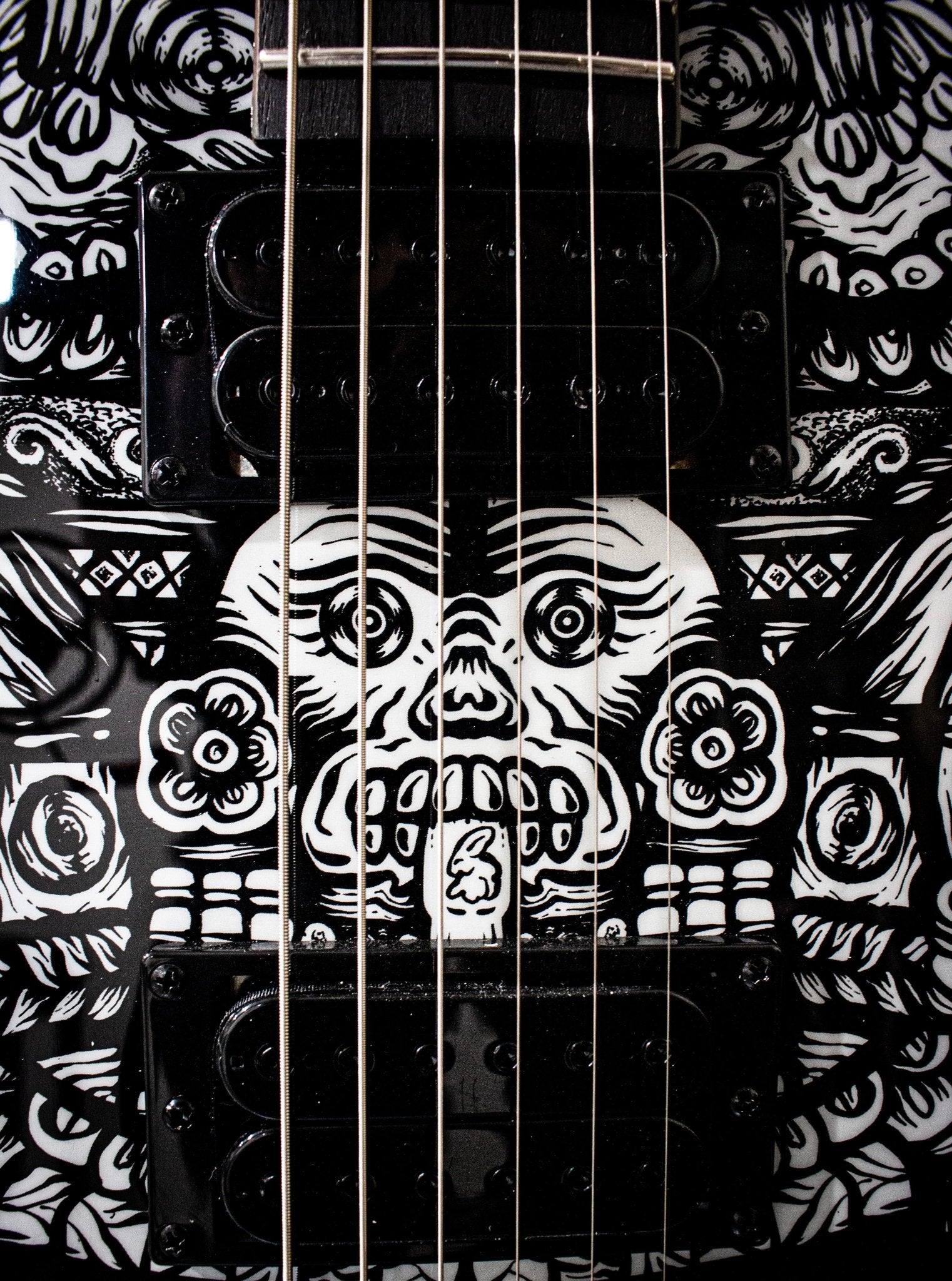 Zaar Cicero Limited Edition Artist Series Electric Guitar - SmittenKittenTx - Tlaltecuhtli - Zaar Guitars