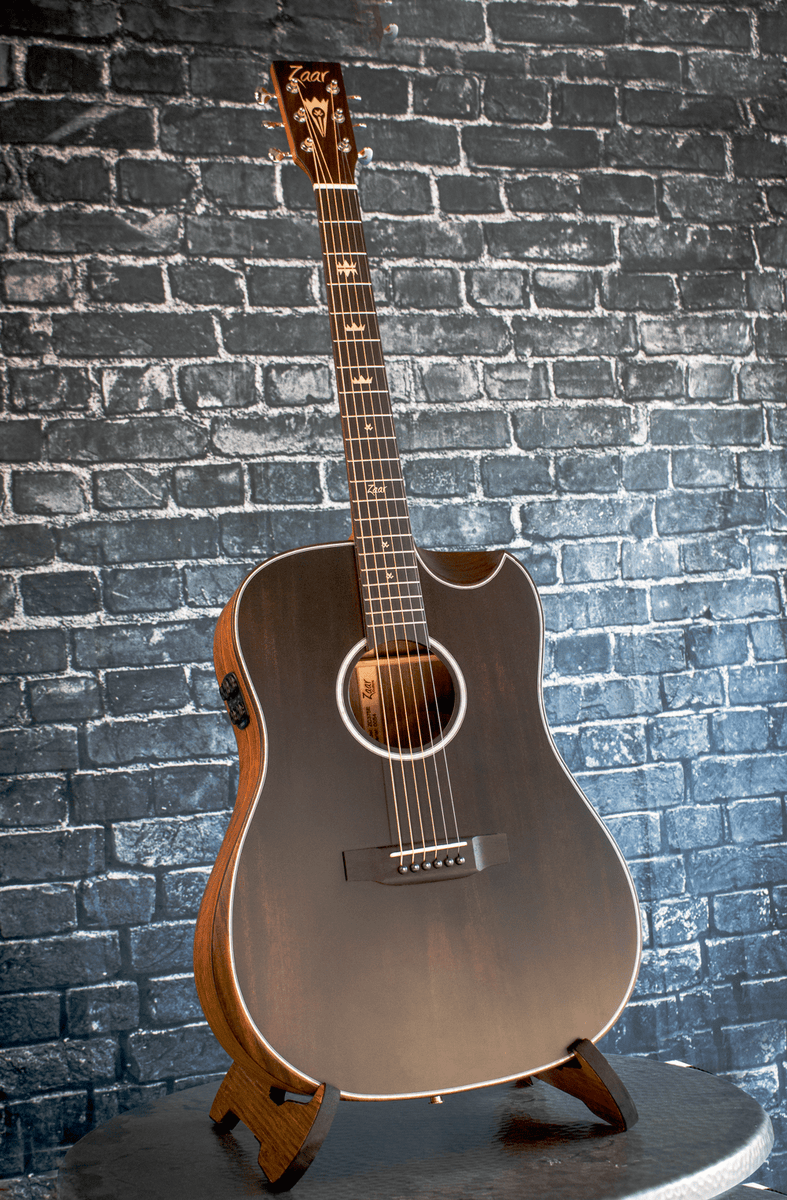 ZC375 Satin Acoustic Guitar - Spruce & Walnut Crown Series – Zaar Guitars