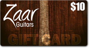 Zaar Guitars Digital Gift Card